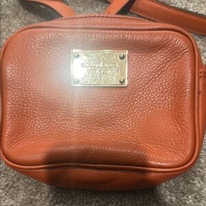 Michael Kors Orange Leather Crossbody Bag